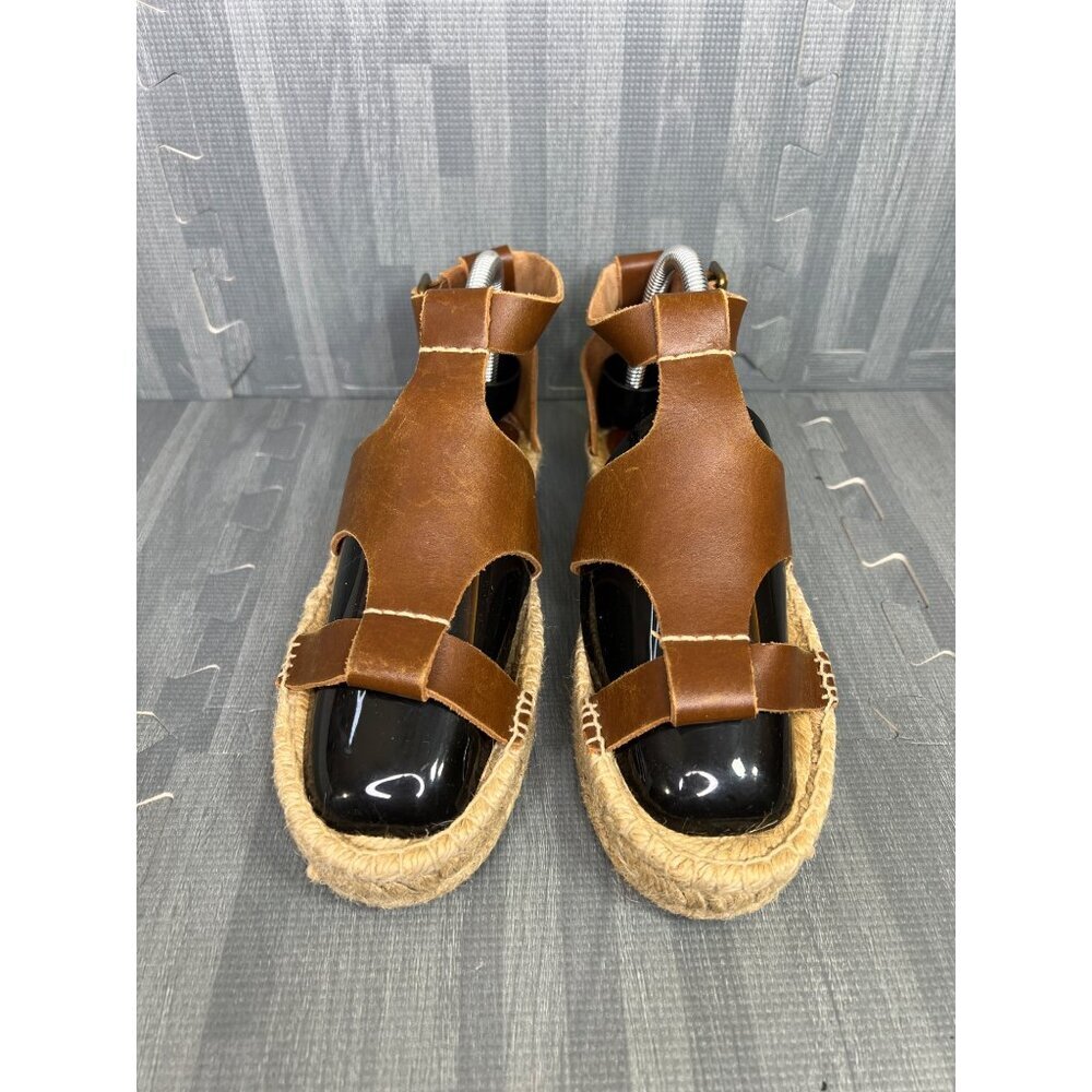 Soludos Banded Shield Sandals Espadrille Women 6.5 Brown - Picture 3 of 8